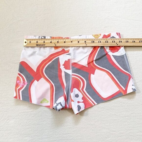 Roxy athletix patterned printed biker bike booty shorts - Size Medium - Picture 5 of 7